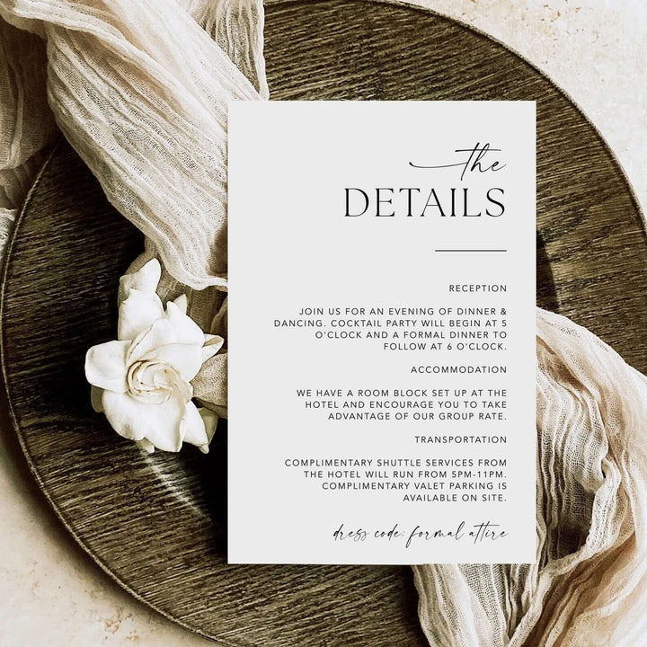 Wedding Invitation with QR Code, Minimal Wedding Invite Suite, Modern Invite, Simple Editable Invite Template, #MM1