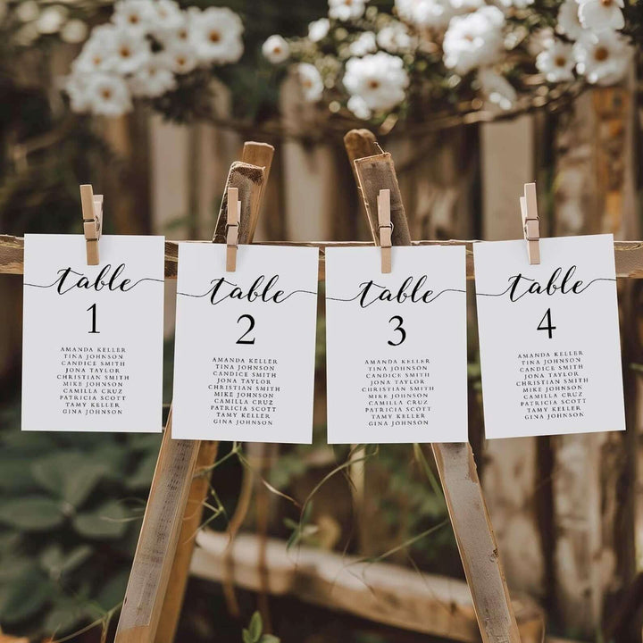 Editable Seating Chart Template- Templates for the perfect way to have custom signage for your wedding! All of our templates are edited through Templett- a free, user friendly online editor